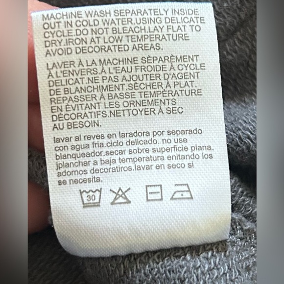 Bebe Gray Long Sleeve High Neck Full Zip Vintage Jacket Size Large - Picture 7 of 10